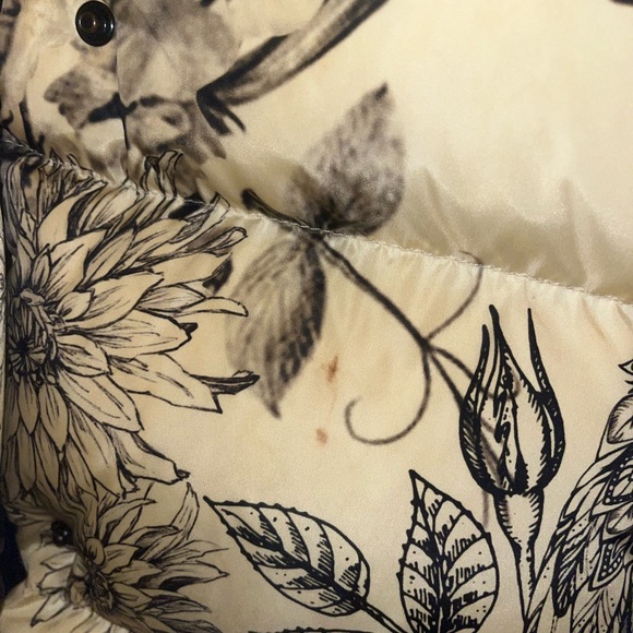 Caille Floral Butterfly Print Moncler Jacket - Picture 3 of 10